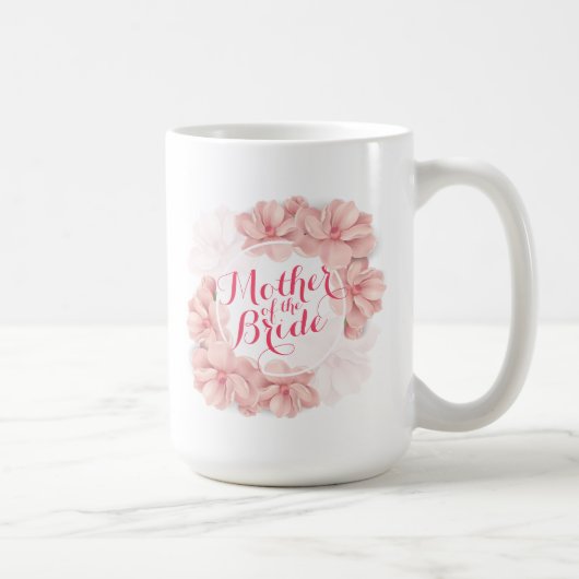 Moeder van de Bride Floral Wedding Classic Mok (Rechts)