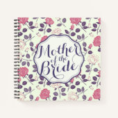 Moeder van de Bride Floral Wedding Guestbook Notitieboek (Voorkant)