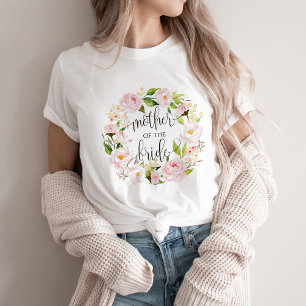 moeder van de bride florale kreupel -5 t-shirt