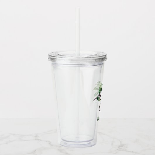 Moeder van de bride Foliage - Gepersonaliseerd Acryl Drinkbeker (Rechts)