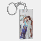 Moeder van de Bride Foto Sleutelhanger (Voorkant Links)