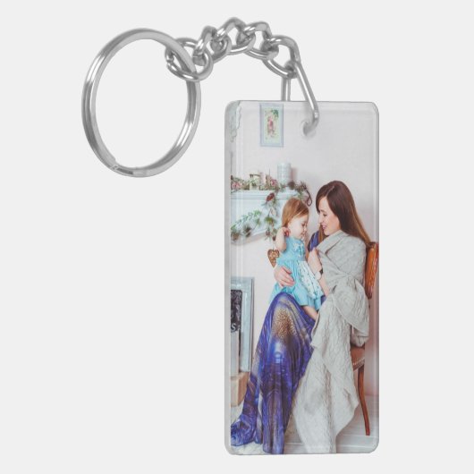 Moeder van de Bride Foto Sleutelhanger (Voorkant Links)