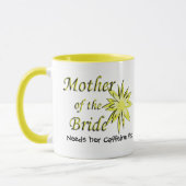 Moeder van de Bride Funny Caffeine Fix Mok (Links)