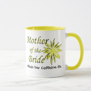 Moeder van de Bride Funny Caffeine Fix Mok