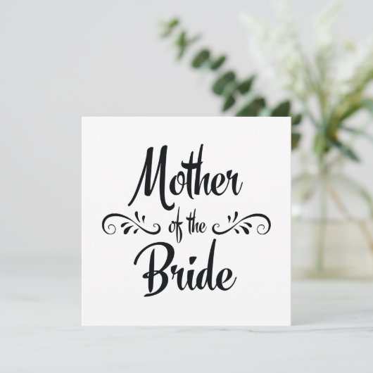 Moeder van de Bride - Funny Rehearsal Dinner Kaart (Staand voorkant)