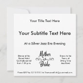 Moeder van de Bride - Funny Rehearsal Dinner Kaart (Achterkant)