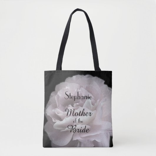 Moeder van de Bride Gepersonaliseerde Bleke Roze R Tote Bag (Voorkant)
