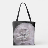 Moeder van de Bride Gepersonaliseerde Bleke Roze R Tote Bag (Achterkant)