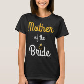 Moeder van de Bride Gold Bling Tee Shirt (Voorkant)