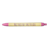 Moeder van de Bride Gold en Roze Zwarte Inkt Pen (Voorkant)