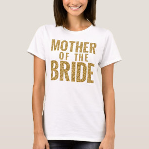 Moeder van de Bride Gold SPARKLE Slouchy T-shirt