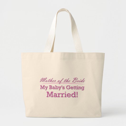 Moeder van de Bride Grote Tote Bag (Voorkant)
