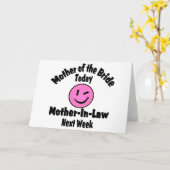 Moeder van de Bride Kaart (Gele Bloem)