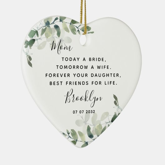 Moeder van de Bride Keepomwille Keramisch Ornament (Rechts)