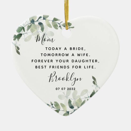 Moeder van de Bride Keepomwille Keramisch Ornament (Voorkant)