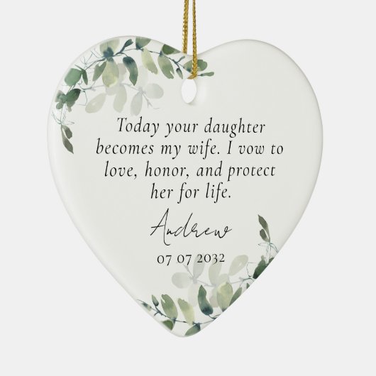 Moeder van de Bride Keepomwille Keramisch Ornament (Rechts)