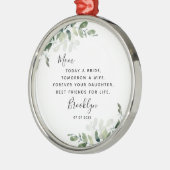 Moeder van de Bride Keepomwille Metalen Ornament (Links)