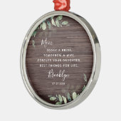 Moeder van de Bride Keepomwille Metalen Ornament (Links)
