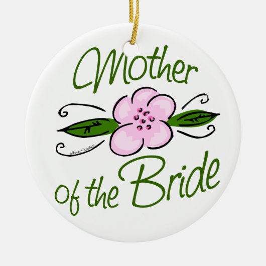 Moeder van de Bride Keramisch Ornament (Voorkant)