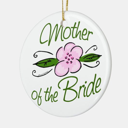 Moeder van de Bride Keramisch Ornament (Links)