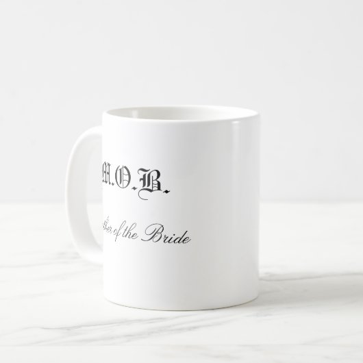 Moeder van de Bride Koffiemok (Voorkant links)
