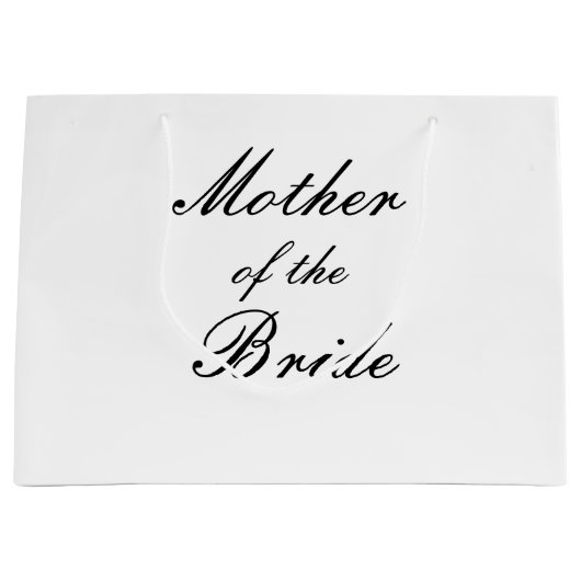 Moeder van de Bride Large Gift Bag Groot Cadeauzakje (Voorkant)