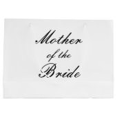 Moeder van de Bride Large Gift Bag Groot Cadeauzakje (Achterkant)