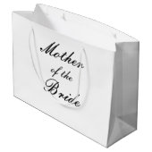 Moeder van de Bride Large Gift Bag Groot Cadeauzakje (Achterkant Gekanteld)