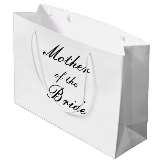 Moeder van de Bride Large Gift Bag Groot Cadeauzakje (Achterkant Gekanteld)