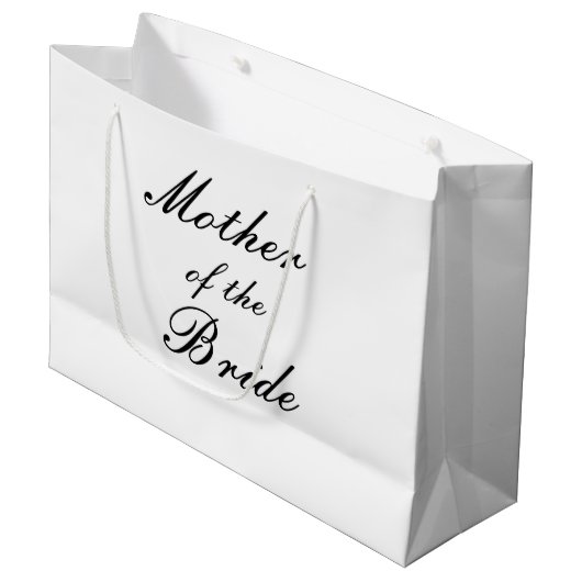 Moeder van de Bride Large Gift Bag Groot Cadeauzakje (Voorkant Gekanteld)