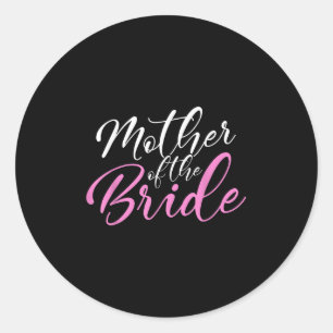 Moeder van de Bride Matching Wedding Party Ronde Sticker