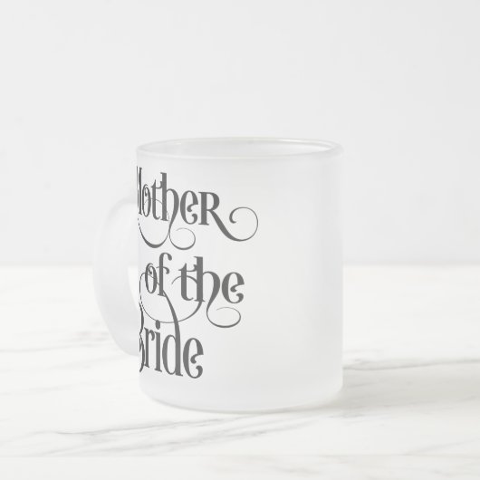 Moeder van de Bride Matglas Koffiemok (Voorkant links)