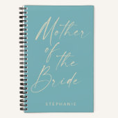 Moeder van de Bride-minimalist - Gepersonaliseerd  Notitieboek (Voorkant)