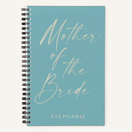 Moeder van de Bride-minimalist - Gepersonaliseerd  Notitieboek