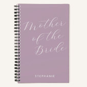 Moeder van de Bride-minimalist - Gepersonaliseerd  Notitieboek (Voorkant)