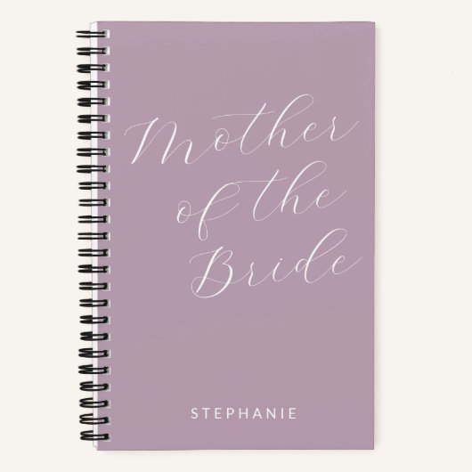 Moeder van de Bride-minimalist - Gepersonaliseerd  Notitieboek (Voorkant)