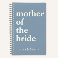Moeder van de Bride Minimalist Modern Custom Blue