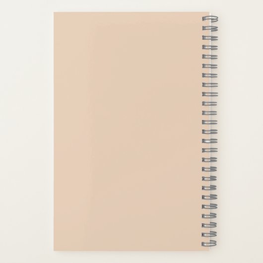 Moeder van de Bride-minimalistische Moderne Aangep Notitieboek (Achterkant)