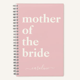 Moeder van de Bride-minimalistische moderne aangep Notitieboek