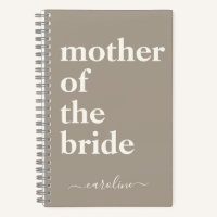 Moeder van de Bride-minimalistische moderne naam T