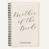 Moeder van de bride-minimalistische persoonlijke i notitieboek (Voorkant)