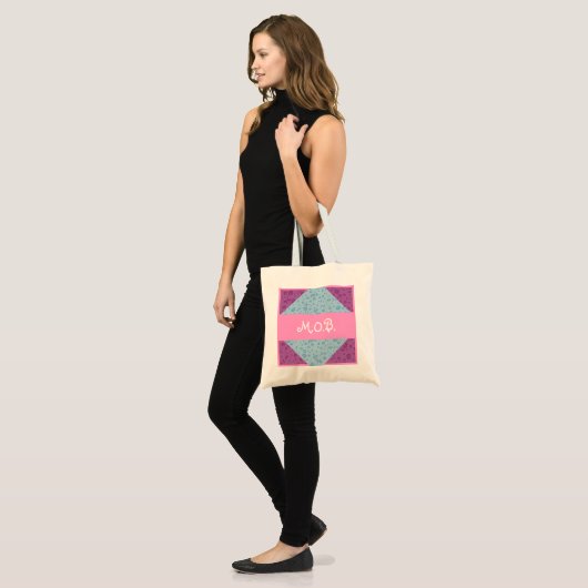 Moeder van de Bride MOB Custom Modern Wedding Tote Bag (Voorkant (model))
