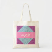 Moeder van de Bride MOB Custom Modern Wedding Tote Bag (Voorkant)