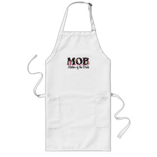 Moeder van de Bride (MOD) Tulip Lettering Lang Schort