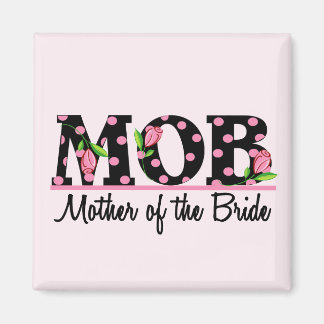 Moeder van de Bride (MOD) Tulip Lettering Magneet