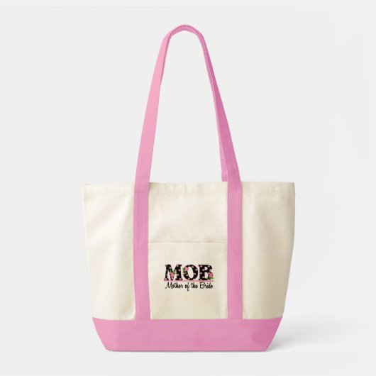 Moeder van de Bride (MOD) Tulip Lettering Tote Bag (Voorkant)