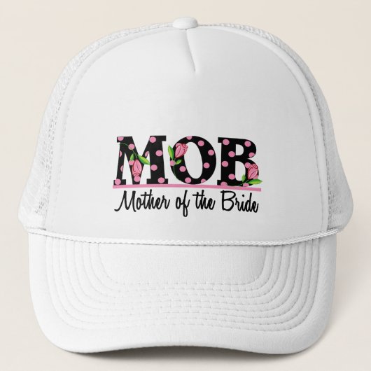 Moeder van de Bride (MOD) Tulip Lettering Trucker Pet (Voorkant)