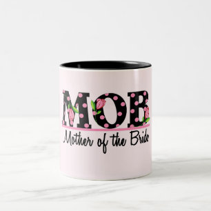 Moeder van de Bride (MOD) Tulip Lettering Tweekleurige Koffiemok