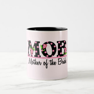Moeder van de Bride (MOD) Tulip Lettering Tweekleurige Koffiemok