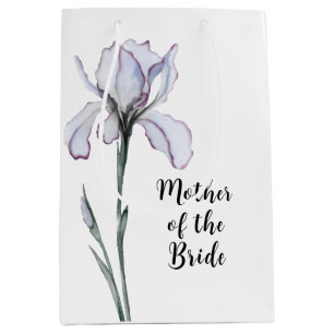 Moeder van de Bride Modern Lavender Iris Wedding Medium Cadeauzakje